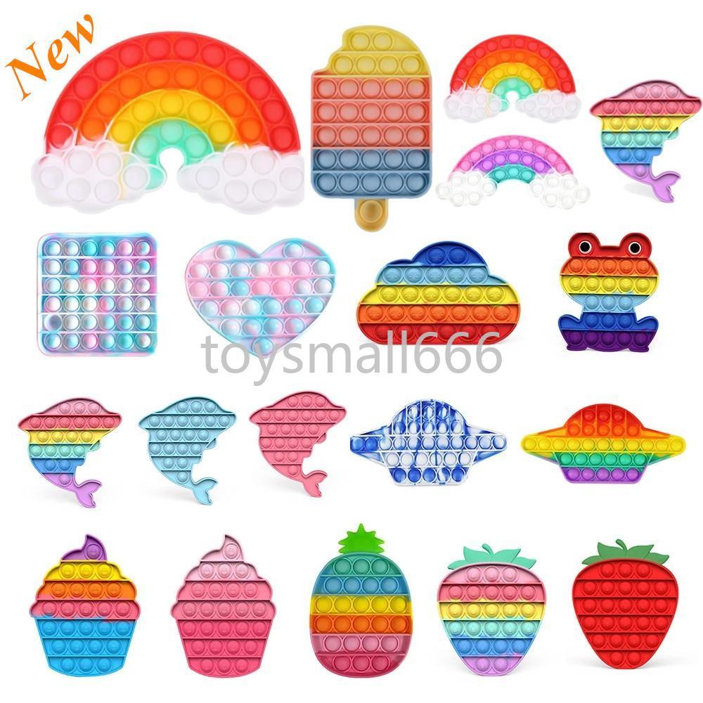 New 2021 Rainbow Push Bubble Fidget Sensory Toy Stress Reliever Stress Relief Decompression Toys
New 2021 Rainbow Push Bubble Fidget Sensory Toy Stress Reliever Stress Relief Decompression Toys
