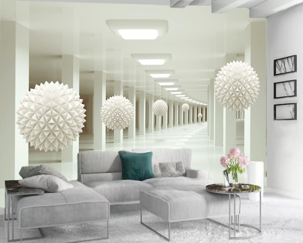 3d Wallpaper Living Room Abstract Space Corridor White Ball Stereo TV Background Wall Decorative Waterproof Antifouling Beautiful Wallpapers, As shown
3d Wallpaper Living Room Abstract Space Corridor White Ball Stereo TV Background Wall Decorative Waterproof Antifouling Beautiful Wallpapers, As shown