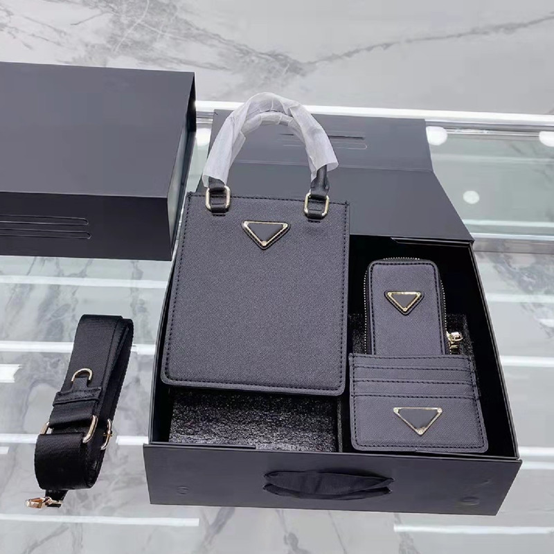 Mini 3-piece Designer Shoulder Bags Triangle Black Handbags Totes fashion Tiny Crossbody Phone Bag Cute Purse Wallet Card Holder Men Women Top, Option
Mini 3-piece Designer Shoulder Bags Triangle Black Handbags Totes fashion Tiny Crossbody Phone Bag Cute Purse Wallet Card Holder Men Women Top, Option