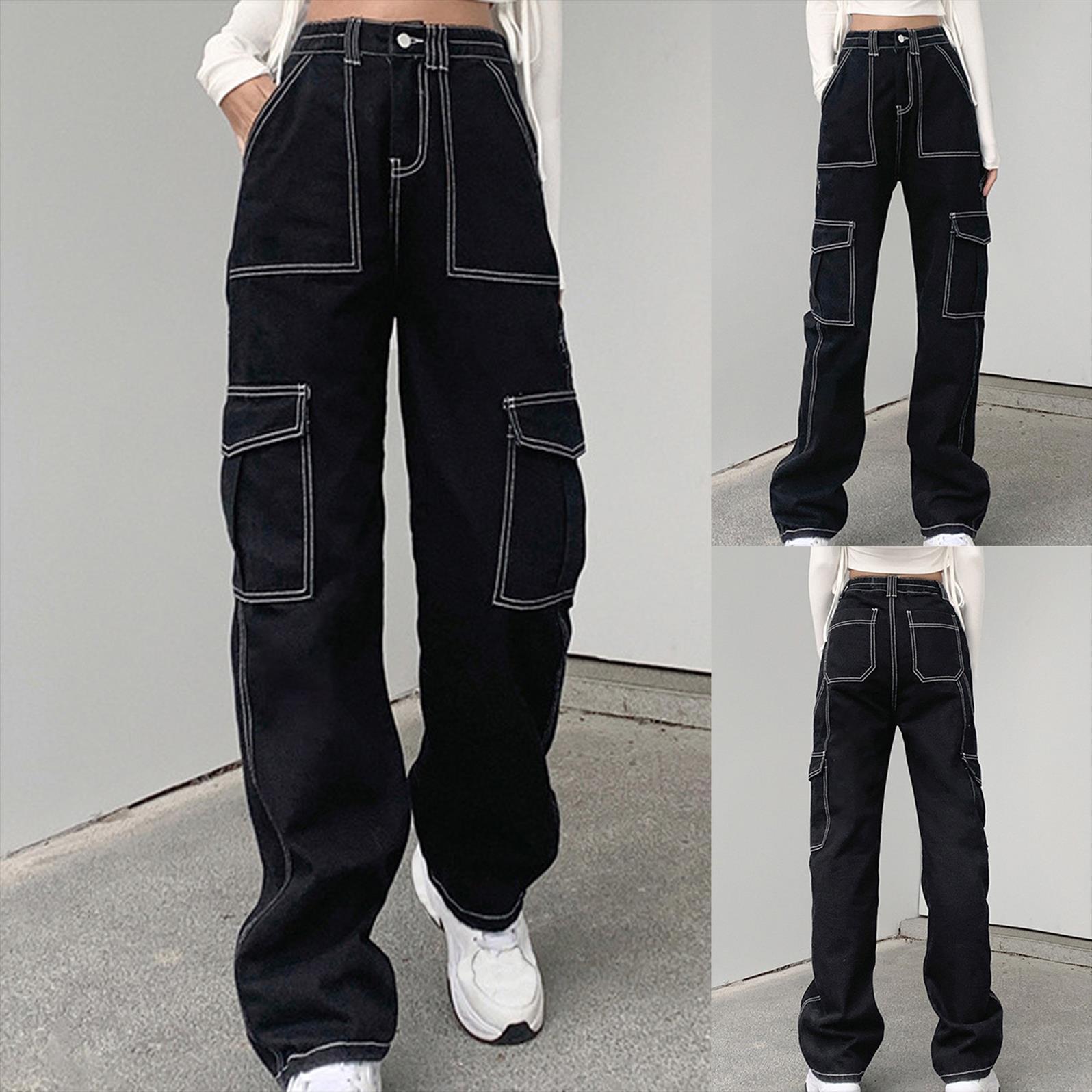 jeans pockets patchwork baggy fashion womens shorts streetwear cotton denim trouser loose cargo pants korean harajuku, White;black
jeans pockets patchwork baggy fashion womens shorts streetwear cotton denim trouser loose cargo pants korean harajuku, White;black