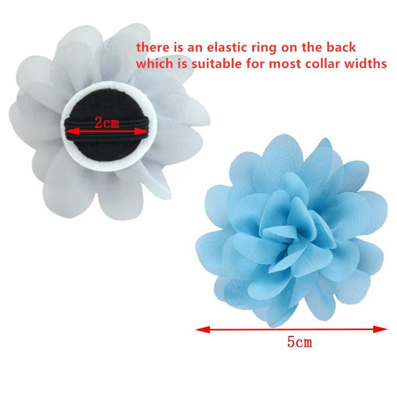 50/100pcs Dog Collar Flowers Multicolor Pet Flower Bow Tie Charms Puppy Small Cat Grooming Accessories Apparel