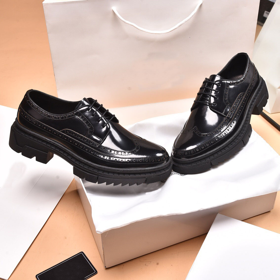 Mens Handmade Oxfords Formal Brand Business Wedding Party Flat Shoes Gentlemen Genuine Leather Brogue Dress Shoes Size 38-45, Black
Mens Handmade Oxfords Formal Brand Business Wedding Party Flat Shoes Gentlemen Genuine Leather Brogue Dress Shoes Size 38-45, Black