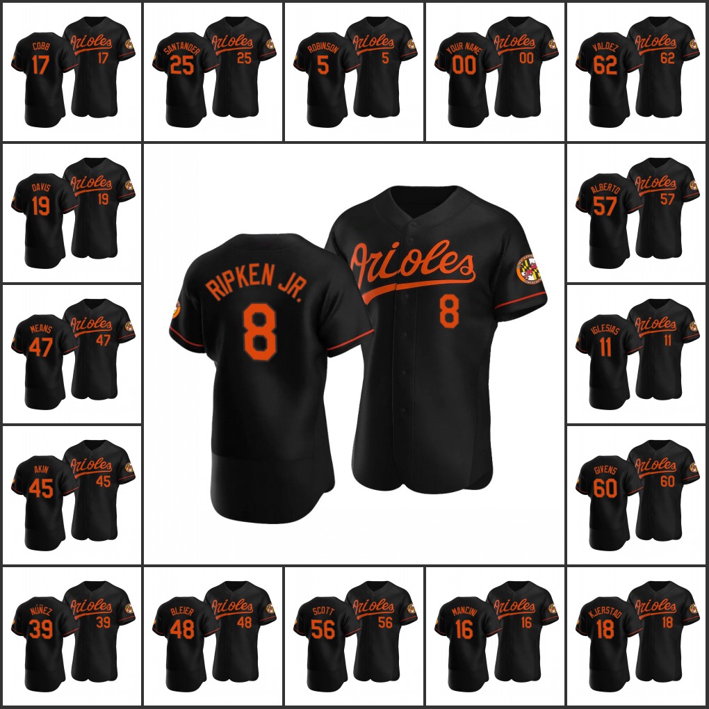Baltimore's Orioles Men #8 Cal Ripken Jr. 16 Trey Mancini 19 Chris Davis 25 Anthony Santander Women Youth Custom Authentic Alternate Black Jersey
Baltimore's Orioles Men #8 Cal Ripken Jr. 16 Trey Mancini 19 Chris Davis 25 Anthony Santander Women Youth Custom Authentic Alternate Black Jersey
