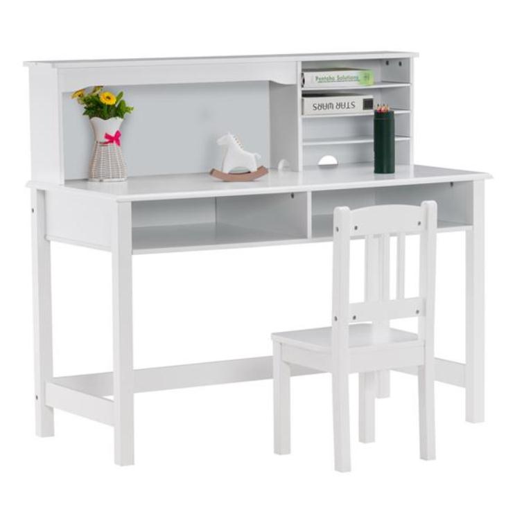 2022 Dining Room Furniture Painted Student Table and Chair Set A White 5-layer Desktop Multifunctional (110*60*66cm)