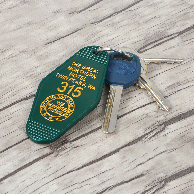 Twin Peaks Keychain Keytag Key Chain Keyring The Great Northern Hotel Jewelry Gifts for Twin Peaks Fans