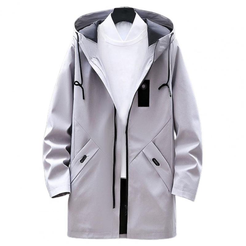 Men's Jackets Men Coat Solid Color All Match Hooded Long Autumn Jacket Wear-resistant Winter, Black;brown 
Men's Jackets Men Coat Solid Color All Match Hooded Long Autumn Jacket Wear-resistant Winter, Black;brown
