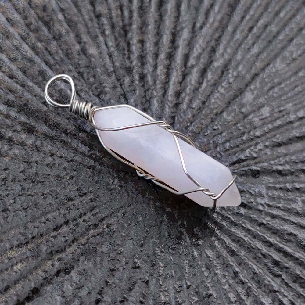 Fashion Silver Plated Hexagon Healing Crystal Necklace Opal Turquoise Natural Stone pink Quartz Chakra Necklaces Jewelry