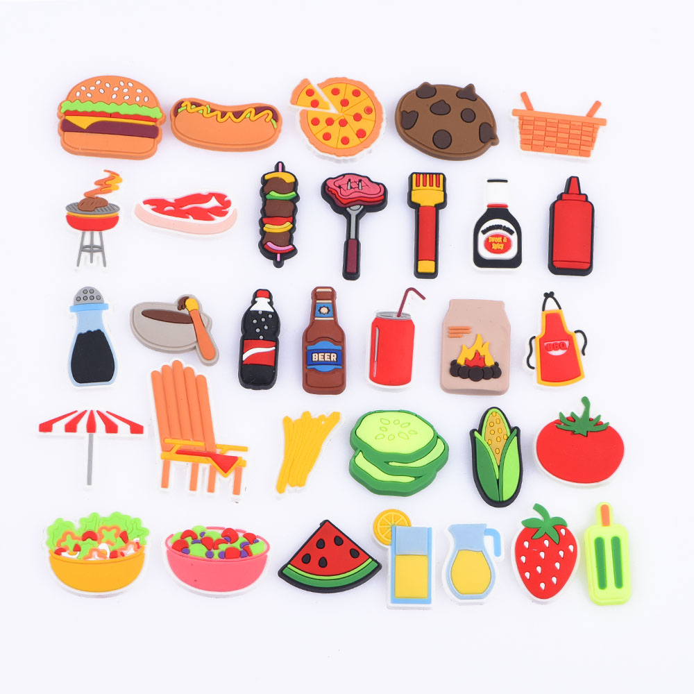 Hot sell BBQ designer charms Custom designer food for design sandals charm and bracelet
Hot sell BBQ designer charms Custom designer food for design sandals charm and bracelet