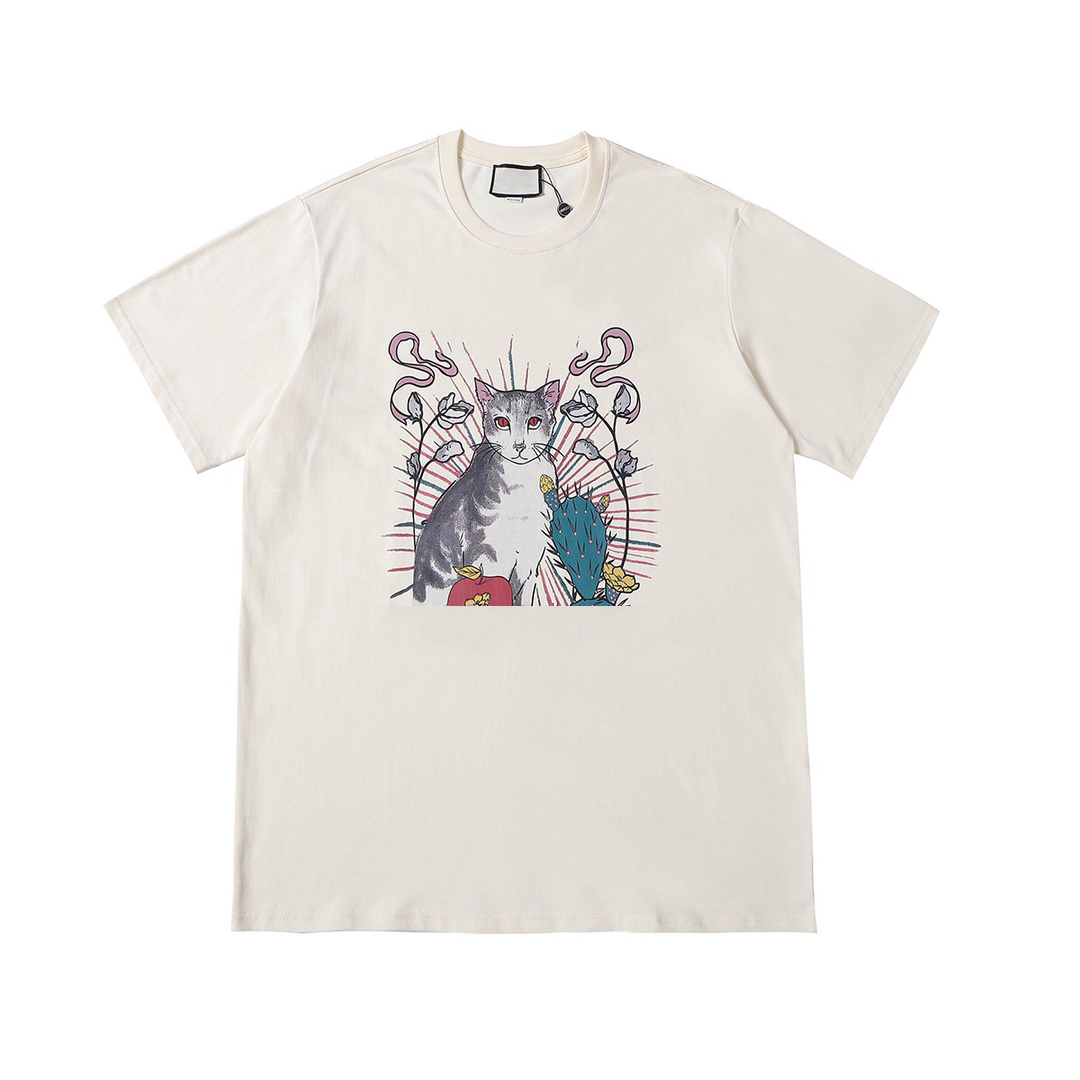 Fashion Summer Tops Mens Casual T Shirts for Men Women Short Sleeve Tee Shirt Clothing Letter Pattern Cat Printed Tees Crew Neck Khaki
Fashion Summer Tops Mens Casual T Shirts for Men Women Short Sleeve Tee Shirt Clothing Letter Pattern Cat Printed Tees Crew Neck Khaki