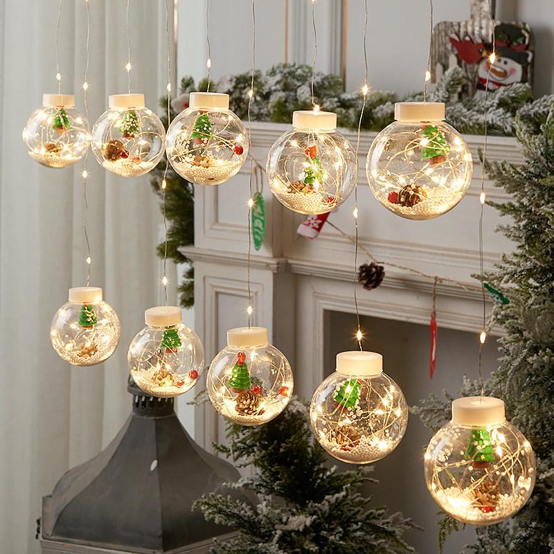 Christmas Decorations Garland Balls Curtain Lights For Room Year Decor Home Festoon Led Light Fairy Lamp
Christmas Decorations Garland Balls Curtain Lights For Room Year Decor Home Festoon Led Light Fairy Lamp