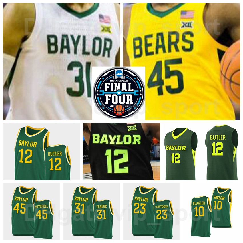 NCAA Basketball Final Four Baylor Bears College 12 Jared Butler Jersey 10 Adam Flagler 24 Matthew Mayer 31 MaCio Teague 45 Davion Mitchell, Navy blue
NCAA Basketball Final Four Baylor Bears College 12 Jared Butler Jersey 10 Adam Flagler 24 Matthew Mayer 31 MaCio Teague 45 Davion Mitchell, Navy blue