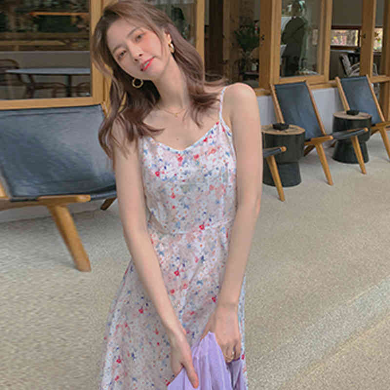 Chic Dress Korean Vintage Midi Dresses Women Casual Short Sleeve Sweet Floral Dress Ladies Elegant Button Summer 210521