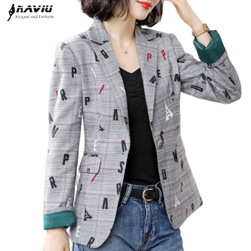 Printed Plaid Jacket Women Fashion Slim Retro Casual Long Sleeve Blazer Office Ladies Temperament Work Coat 210604, Apricot blazer
Printed Plaid Jacket Women Fashion Slim Retro Casual Long Sleeve Blazer Office Ladies Temperament Work Coat 210604, Apricot blazer