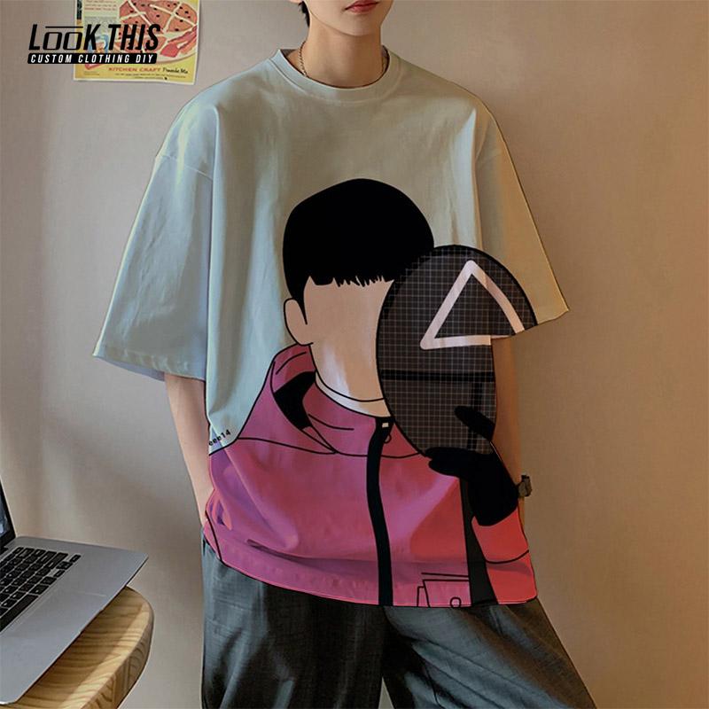 men's t-shirts squid game cosplay show korea tv teleplay 3d print tshirt men t-shirt cartoon short sleeve t shirt oversized, White;black
men's t-shirts squid game cosplay show korea tv teleplay 3d print tshirt men t-shirt cartoon short sleeve t shirt oversized, White;black