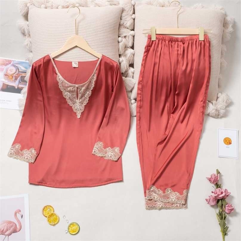 Lisacmvpnel Hollow Out Lace Sexy Ice Silk Pyjama Long Sleeve Suit Pajamas 211106, Gray
Lisacmvpnel Hollow Out Lace Sexy Ice Silk Pyjama Long Sleeve Suit Pajamas 211106, Gray