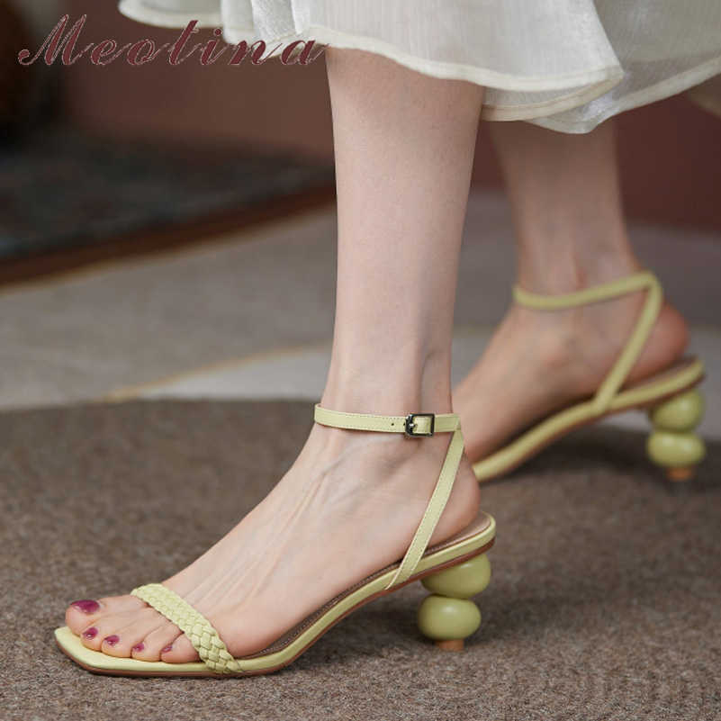 Meotina Sandals Shoes Women High Heel Ankle Strap Sandals Strange Style Buckle Shoes Square Toe Ladies Footwear Yellow 40 210608
Meotina Sandals Shoes Women High Heel Ankle Strap Sandals Strange Style Buckle Shoes Square Toe Ladies Footwear Yellow 40 210608