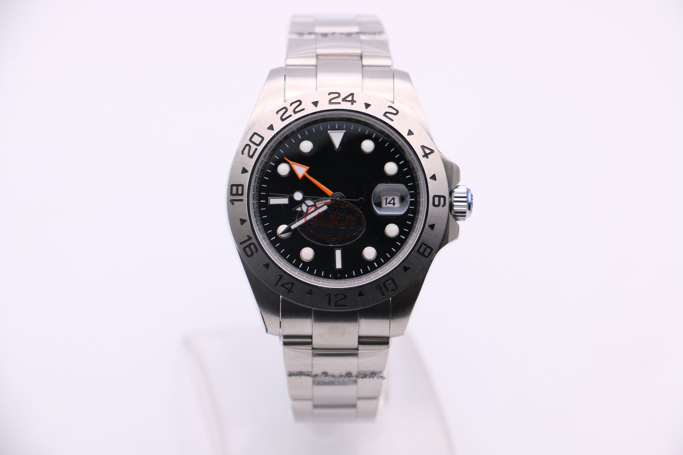 Men's 216570 Mechanical Watch Silver White Stainless Steel Case Strap 4 Orange Pin Black Surface Folding Clasp, Multi-color
Men's 216570 Mechanical Watch Silver White Stainless Steel Case Strap 4 Orange Pin Black Surface Folding Clasp, Multi-color