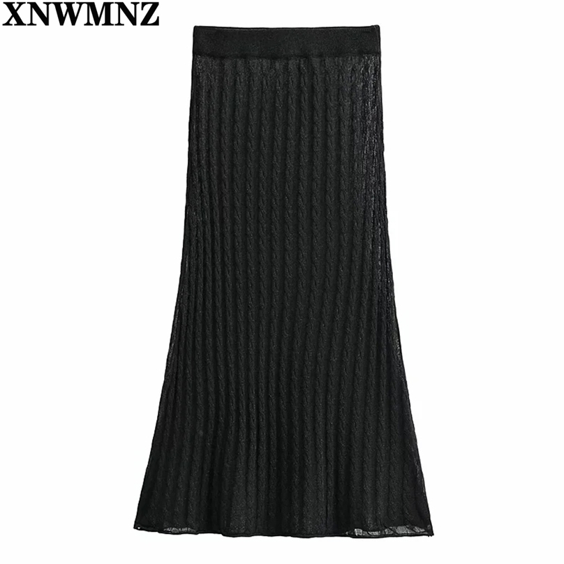 women's skirt semi-sheer knit High-waisted elastic waistband flared hem summer s for 210520, Black
women's skirt semi-sheer knit High-waisted elastic waistband flared hem summer s for 210520, Black