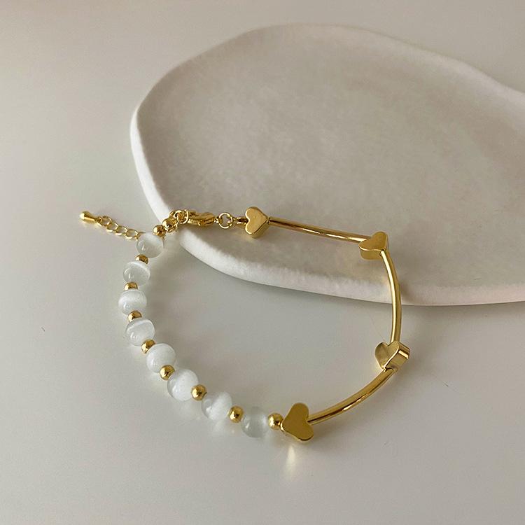Link, Chain Metal Love Opal Bracelet INS Wind Girl Cold Personality Simple Jewelry Temperament Fashion Gift For Friends
Link, Chain Metal Love Opal Bracelet INS Wind Girl Cold Personality Simple Jewelry Temperament Fashion Gift For Friends