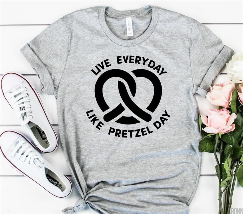 live everyday like pretzel men t shirt day and women cotton casual funny lady yong girl tee higher quality, White;black
live everyday like pretzel men t shirt day and women cotton casual funny lady yong girl tee higher quality, White;black