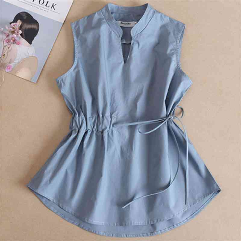 british plaid sleeveless summer spring womens shirts folds cotton bottoming slim, White
british plaid sleeveless summer spring womens shirts folds cotton bottoming slim, White