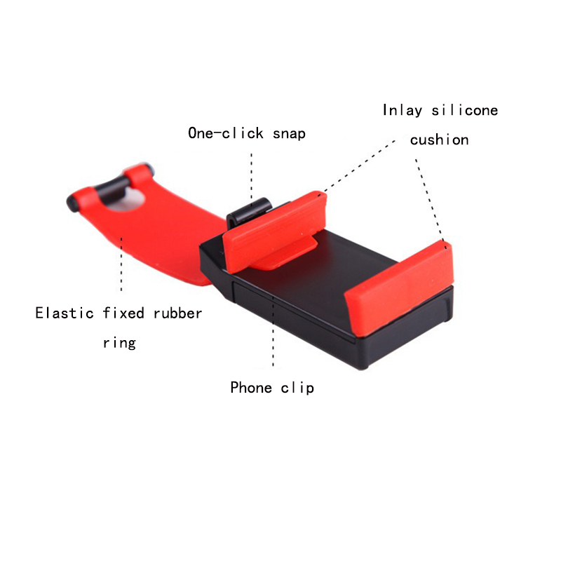 Universal Car Steering Wheel Cell phone Holder Clip Bike Mounts Stand Flexible cellphone mounts extend to 76mm7878829