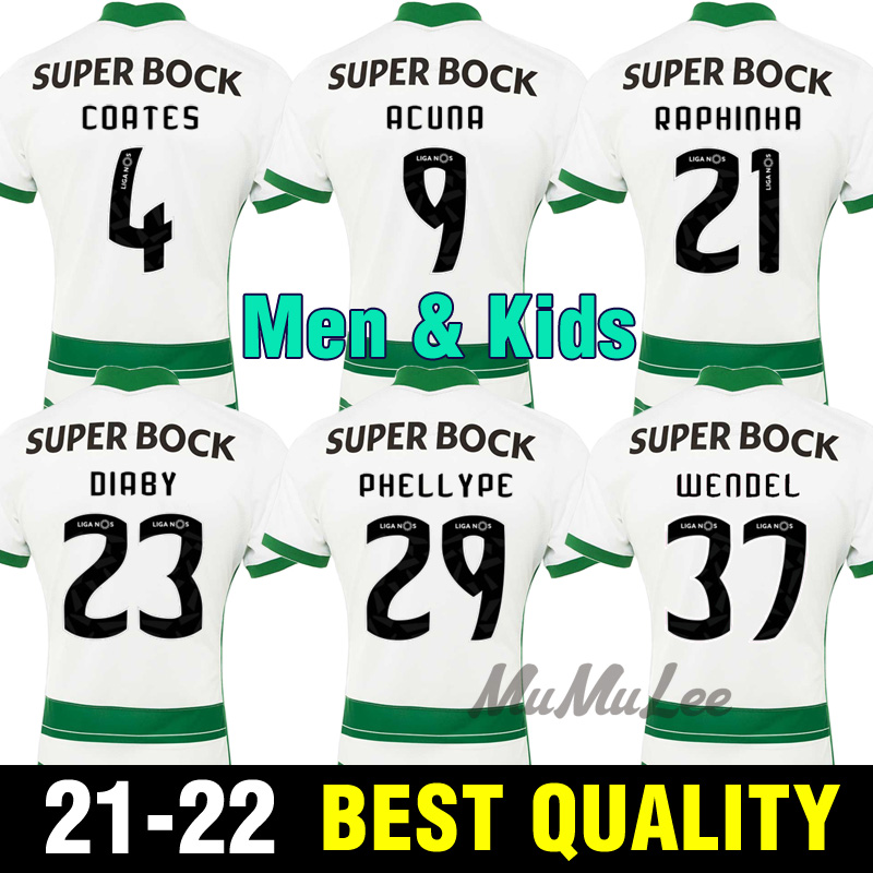21 22 Sporting lisbon Soccer Jersey PHELLYPE 2021 2022 C.RONALDO B.FERNANDES Football Shirt home COATES ACUNA S.COATES JOVANE Men Kids Kit
21 22 Sporting lisbon Soccer Jersey PHELLYPE 2021 2022 C.RONALDO B.FERNANDES Football Shirt home COATES ACUNA S.COATES JOVANE Men Kids Kit