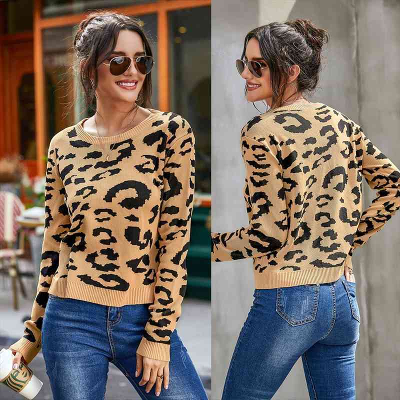 fashion casual womens clothing female leopard o-neck long sleeved knitted sweater ladies soft pullovers jumper sweater, White;black
fashion casual womens clothing female leopard o-neck long sleeved knitted sweater ladies soft pullovers jumper sweater, White;black