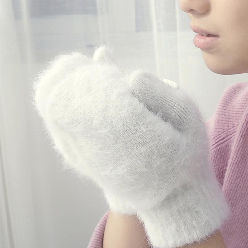 Five Fingers Gloves Female Elastic Full Wool Women Winter Mittens Fashion Solid Color Thicken Warm, Blue;gray
Five Fingers Gloves Female Elastic Full Wool Women Winter Mittens Fashion Solid Color Thicken Warm, Blue;gray