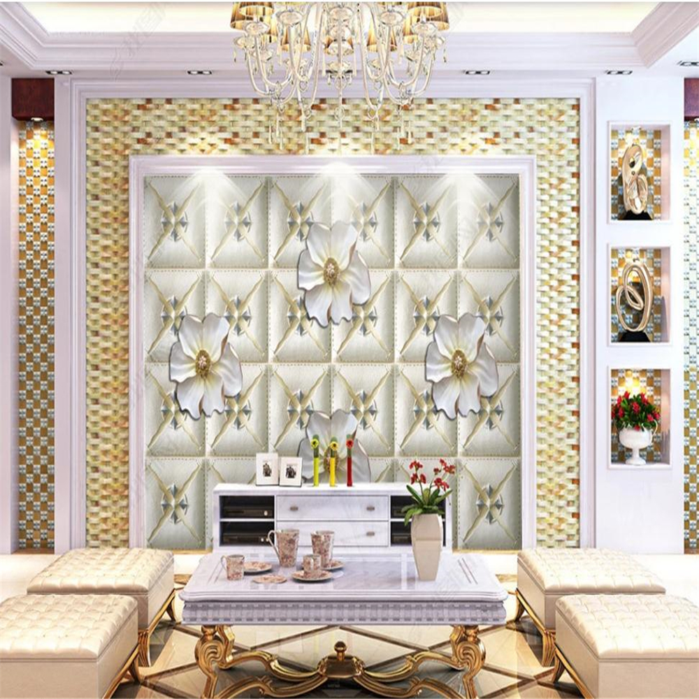 European three-dimensional background wall 3d murals wallpaper for living room, White
European three-dimensional background wall 3d murals wallpaper for living room, White