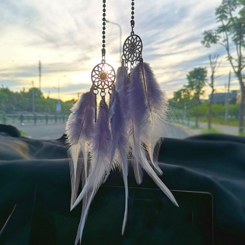 Interior Decorations Hanging Ornament Mini Dream Catcher Car Rear View Mirror Wind Chimes Wall Pendant Goods Feather
Interior Decorations Hanging Ornament Mini Dream Catcher Car Rear View Mirror Wind Chimes Wall Pendant Goods Feather
