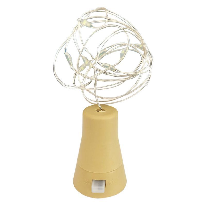 10/20 Led Solar Wine Bottles Kurk Shaped String Lights Night Fairy Christmas Fairy Light Outdoor Garland Snaren 40JA