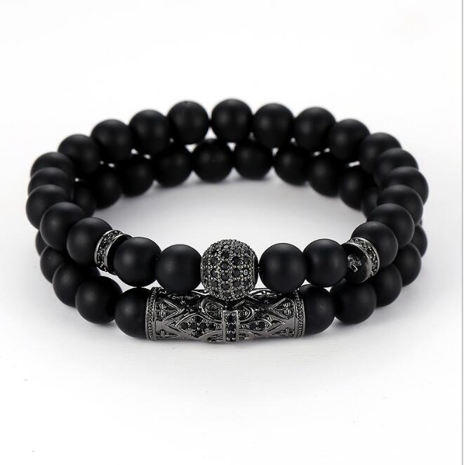 pc/set Natural tiger eye pearl beads bracelet set, jewelry for men and women, elastic material Wrist Strap accessories Gift GC203