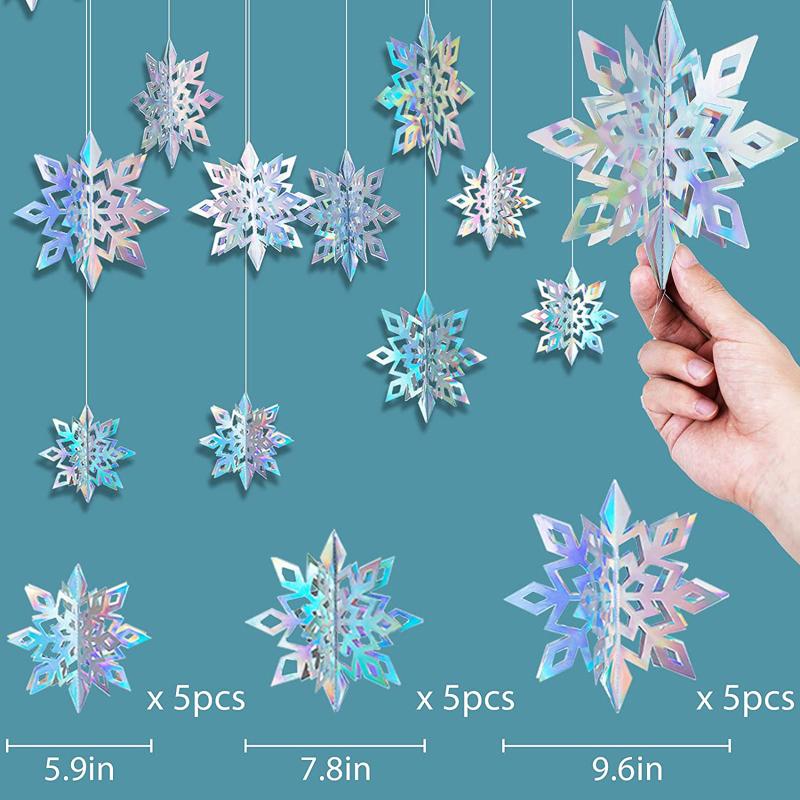 Christmas Decorations 6pcs Decoration Snowflake Paper Garlands DIY Hanging Banner For Home Room Birthday Party Decor Supplies Ornaments
Christmas Decorations 6pcs Decoration Snowflake Paper Garlands DIY Hanging Banner For Home Room Birthday Party Decor Supplies Ornaments