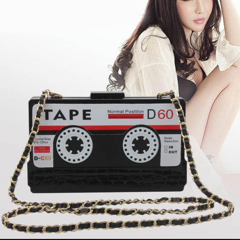 Bags For Women Tape Shaped Shoulder Bag Vintage Style Acrylic Purse Handbag Evening Durable Women's Bolsas Sac Femme
Bags For Women Tape Shaped Shoulder Bag Vintage Style Acrylic Purse Handbag Evening Durable Women's Bolsas Sac Femme