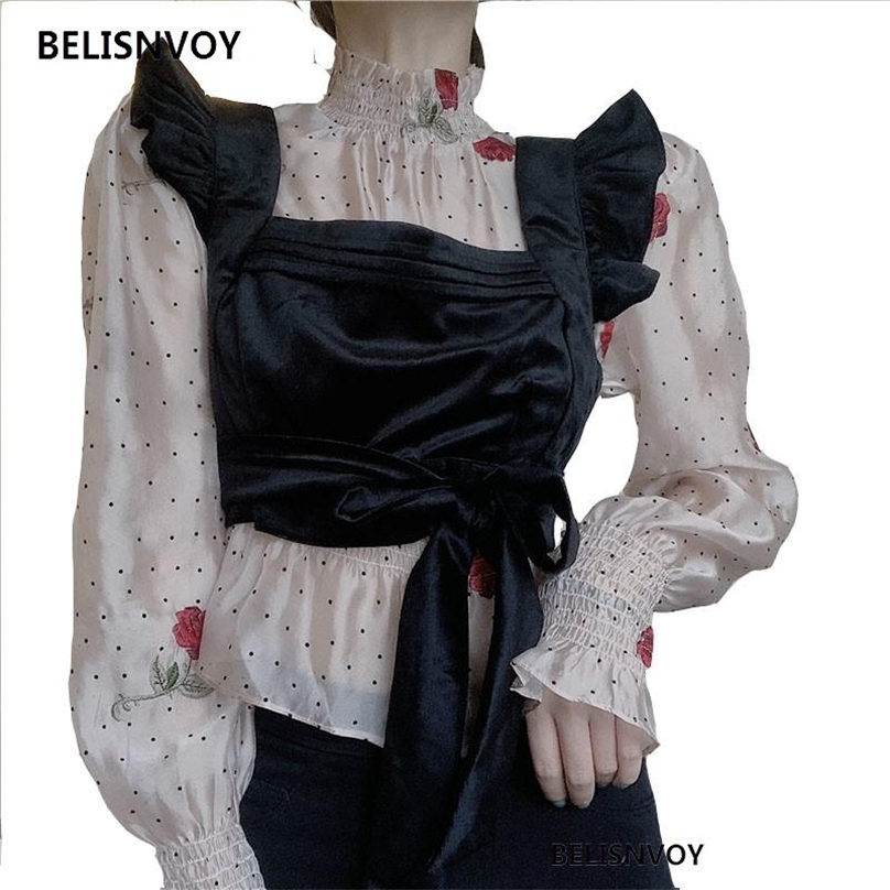 Korean Chic Spring Summer Women Top Ruffled Collar Polka Dot Embroidery Floral Feminine Shirt Elegant Gorgeous Lady Blouse 210520, Embroidery shirt
Korean Chic Spring Summer Women Top Ruffled Collar Polka Dot Embroidery Floral Feminine Shirt Elegant Gorgeous Lady Blouse 210520, Embroidery shirt