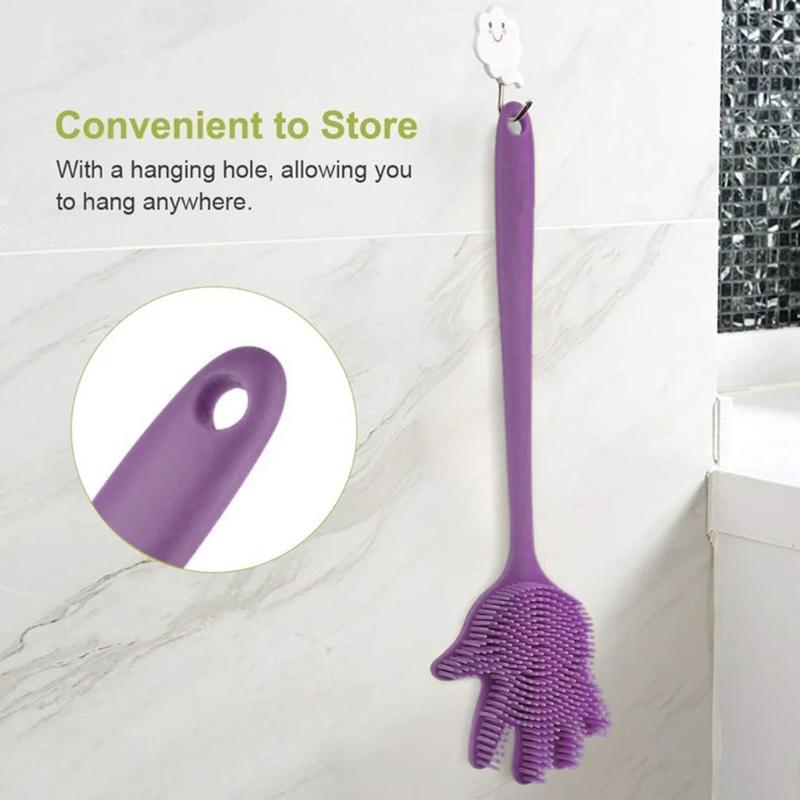 Storage Bags Silicone Scrubber Brushes Multifunctional Body Bath Brush Back Long Handle Shower Scrub
Storage Bags Silicone Scrubber Brushes Multifunctional Body Bath Brush Back Long Handle Shower Scrub