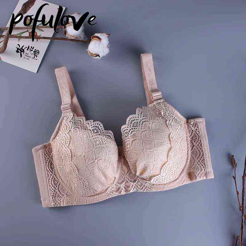 34-48 B C D E F Plus Size Bra Women Sexy Lingerie Lace Bralette Ultra-thin Wire Free Bra Push Up Bras Fashion Female Underwear G1227, Bean paste 
34-48 B C D E F Plus Size Bra Women Sexy Lingerie Lace Bralette Ultra-thin Wire Free Bra Push Up Bras Fashion Female Underwear G1227, Bean paste