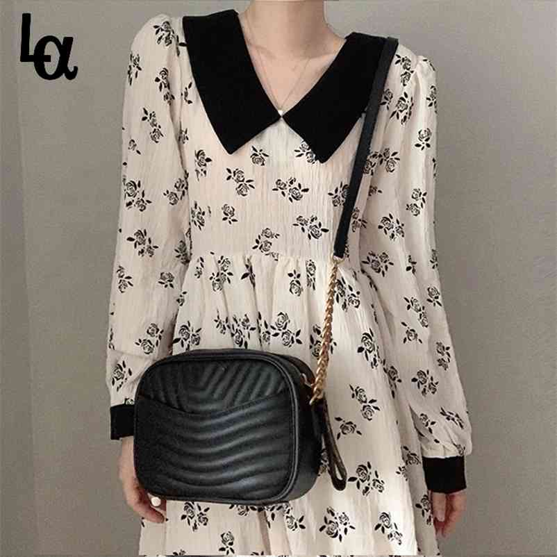 Women Vintage Turn Down Collar Long Sleeve Dress Ladys Print A-line V-neck Hight Waist Maxi Female Vestidos 210519, Beige
Women Vintage Turn Down Collar Long Sleeve Dress Ladys Print A-line V-neck Hight Waist Maxi Female Vestidos 210519, Beige