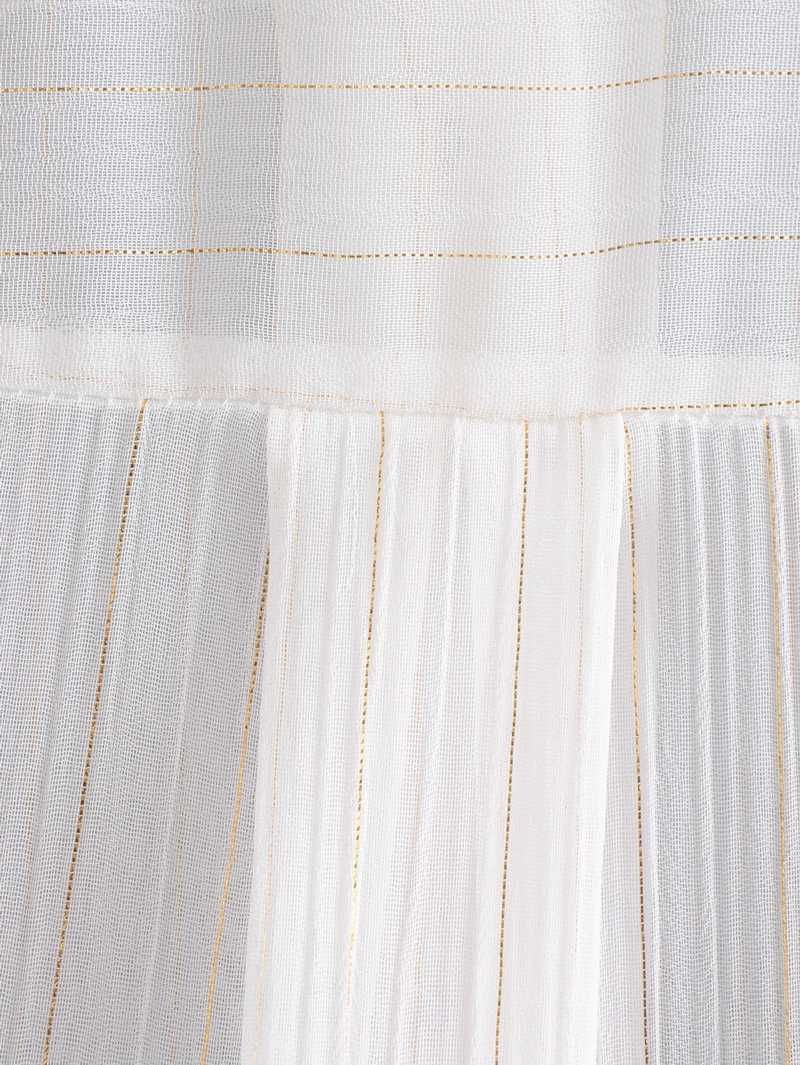 Transparent Women White Striped Shirt Spring Fashion Long Sleeve Plus Size Lady Wide Blouse 210602
