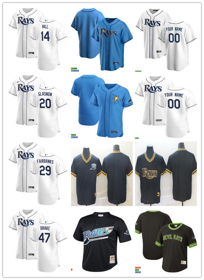 Men Women Youth Tampa Bay Rays 29 Pete Fairbanks 47 Oliver Drake 20 Tyler Glasnow 14 Rich Hill Custom Baseball Jersey Blank, Blue;black
Men Women Youth Tampa Bay Rays 29 Pete Fairbanks 47 Oliver Drake 20 Tyler Glasnow 14 Rich Hill Custom Baseball Jersey Blank, Blue;black