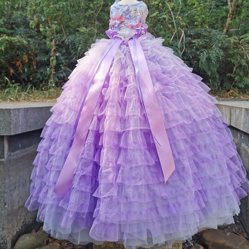Handmade Luxury Dog Apparel Clothes Gradient Purple Trailing Dress Wedding Layered Pet Tiered Skirt Evening Gown Poodle Party Holiday Photography
Handmade Luxury Dog Apparel Clothes Gradient Purple Trailing Dress Wedding Layered Pet Tiered Skirt Evening Gown Poodle Party Holiday Photography