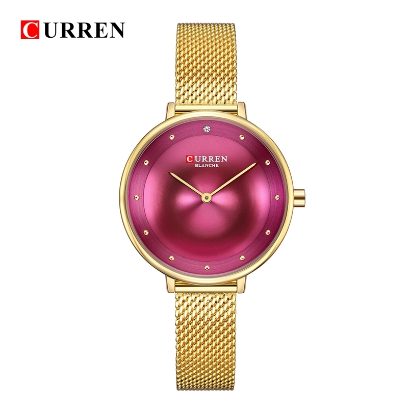 CURREN Famous Brand Gold Silver Casual Quartz Watch Women Mesh Stainless Steel Dress Watches Relogio Feminino Clock 210608, Gold white
CURREN Famous Brand Gold Silver Casual Quartz Watch Women Mesh Stainless Steel Dress Watches Relogio Feminino Clock 210608, Gold white