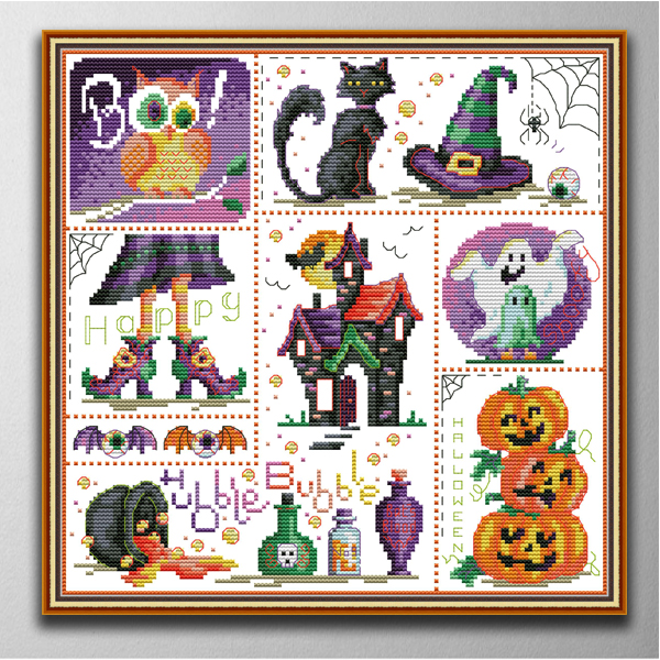 Halloween Handmade Cross Stitch Craft Tools Embroidery Needlework sets counted print on canvas DMC 14CT /11CT
Halloween Handmade Cross Stitch Craft Tools Embroidery Needlework sets counted print on canvas DMC 14CT /11CT