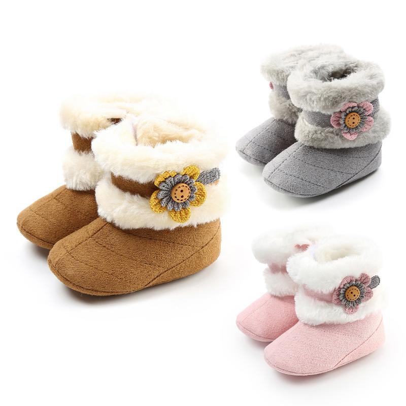 Boots Winter Infant Suede Snow Soft Sole Cute Flower First Walker Toddler Plush Lined Prewalker Fleece 0-18M, Black;grey
Boots Winter Infant Suede Snow Soft Sole Cute Flower First Walker Toddler Plush Lined Prewalker Fleece 0-18M, Black;grey