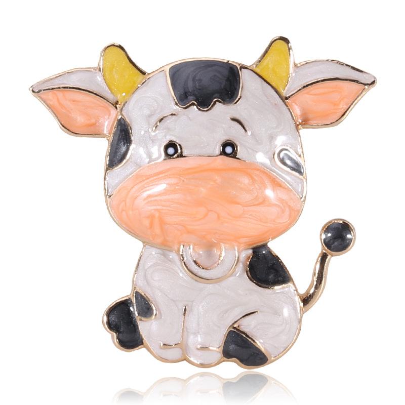 Pins, Brooches Cattle Animal For Year Gift Enamel Cow Brooch Lapel Hijab Pin Badge Cute Pins Jewelry Accessories, Gray
Pins, Brooches Cattle Animal For Year Gift Enamel Cow Brooch Lapel Hijab Pin Badge Cute Pins Jewelry Accessories, Gray
