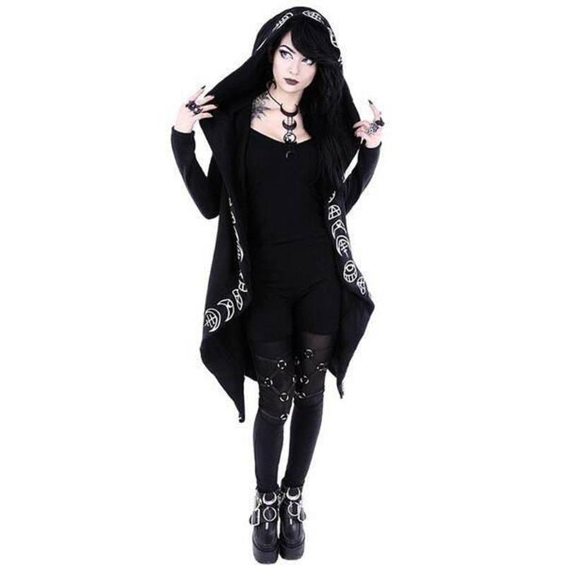 Women's Trench Coats Gothic Punk Black Long Women Hoodies Sweatshirts 2021 Autumn Moon Print Sleeve Hoodie Loose Coat Hooded Sweatshirt, Tan;black
Women's Trench Coats Gothic Punk Black Long Women Hoodies Sweatshirts 2021 Autumn Moon Print Sleeve Hoodie Loose Coat Hooded Sweatshirt, Tan;black