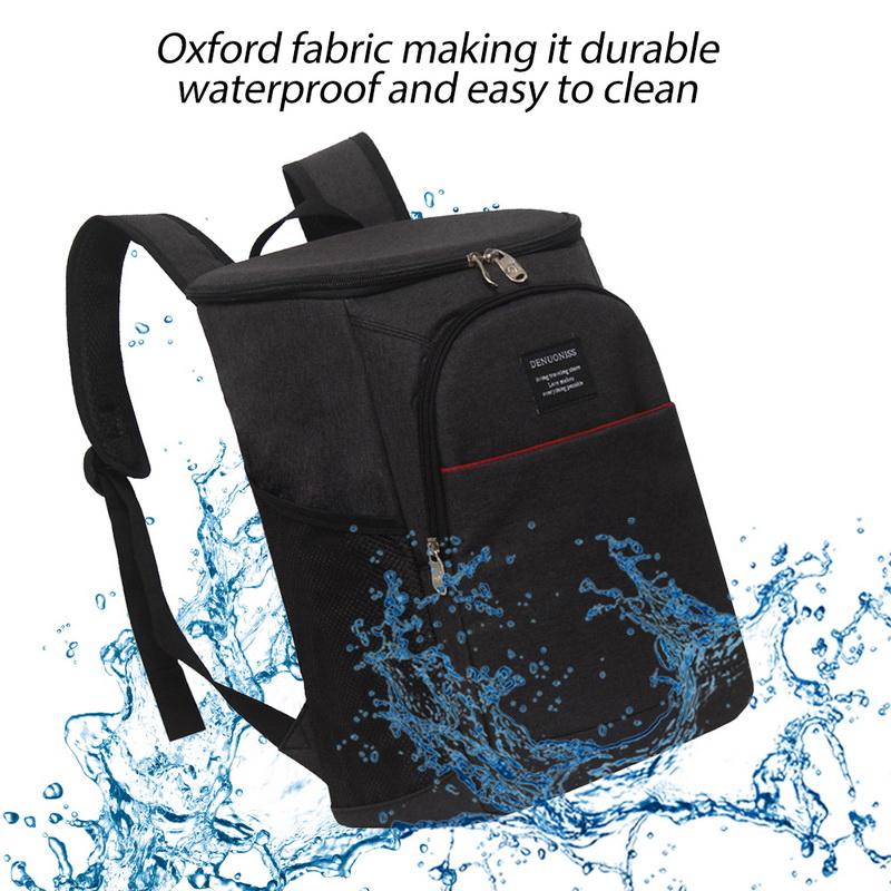 Outdoor Bags 18L Thermal Cooler Bag Waterproof Thickened Large Insulated Shoulder Picnic Backpack Double Deck Light Ice Pack