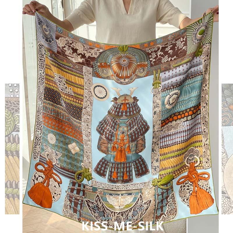 Scarves KMS Beautiful Spring And Summer Color Avocado Green Armor Samurai Silk Twill Scarf Large Square Shawl 90*90CM/50G
Scarves KMS Beautiful Spring And Summer Color Avocado Green Armor Samurai Silk Twill Scarf Large Square Shawl 90*90CM/50G