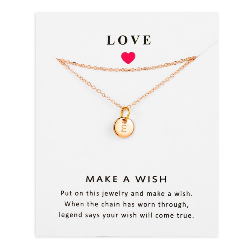 Pendant Necklaces "E" 26 Letters Initial Necklace Gold Color Disc Alphabet For Women Friends Family Letter 1pcs
Pendant Necklaces "E" 26 Letters Initial Necklace Gold Color Disc Alphabet For Women Friends Family Letter 1pcs